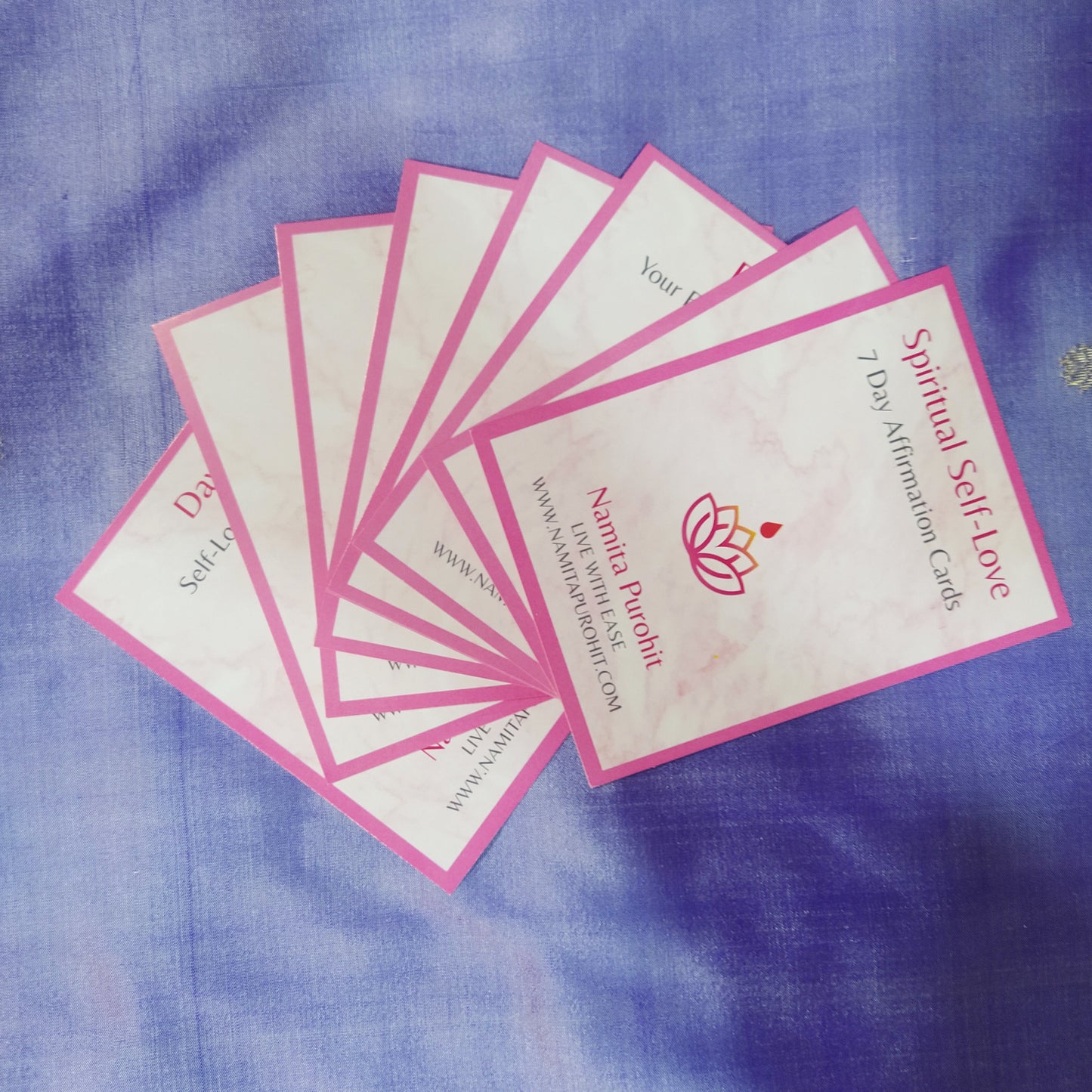 Spiritual Self-Love 7 day Affirmation Flashcards