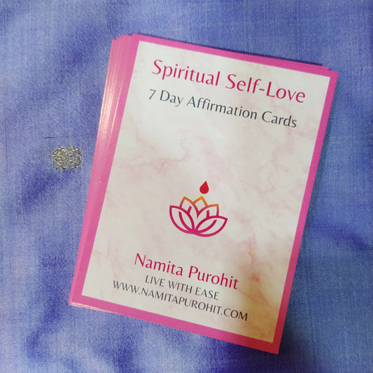 Spiritual Self-Love 7 day Affirmation Flashcards